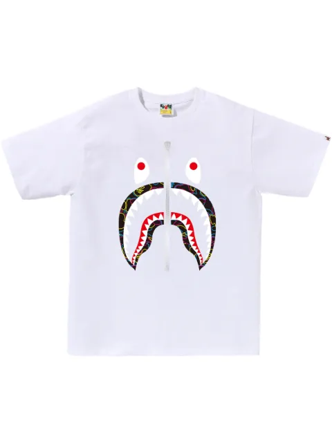 A BATHING APE® shark-print T-shirt