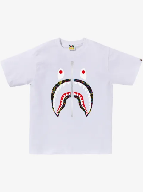 A BATHING APE® t-shirt à imprimé requin