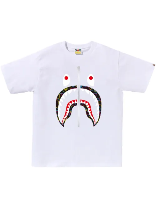 T-shirt à imprimé requin - A BATHING APE® - Modalova