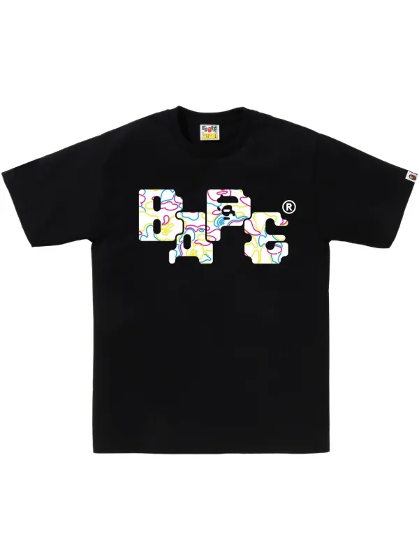 A BATHING APE® ロゴ Tシャツ | ブラック | FARFETCH JP