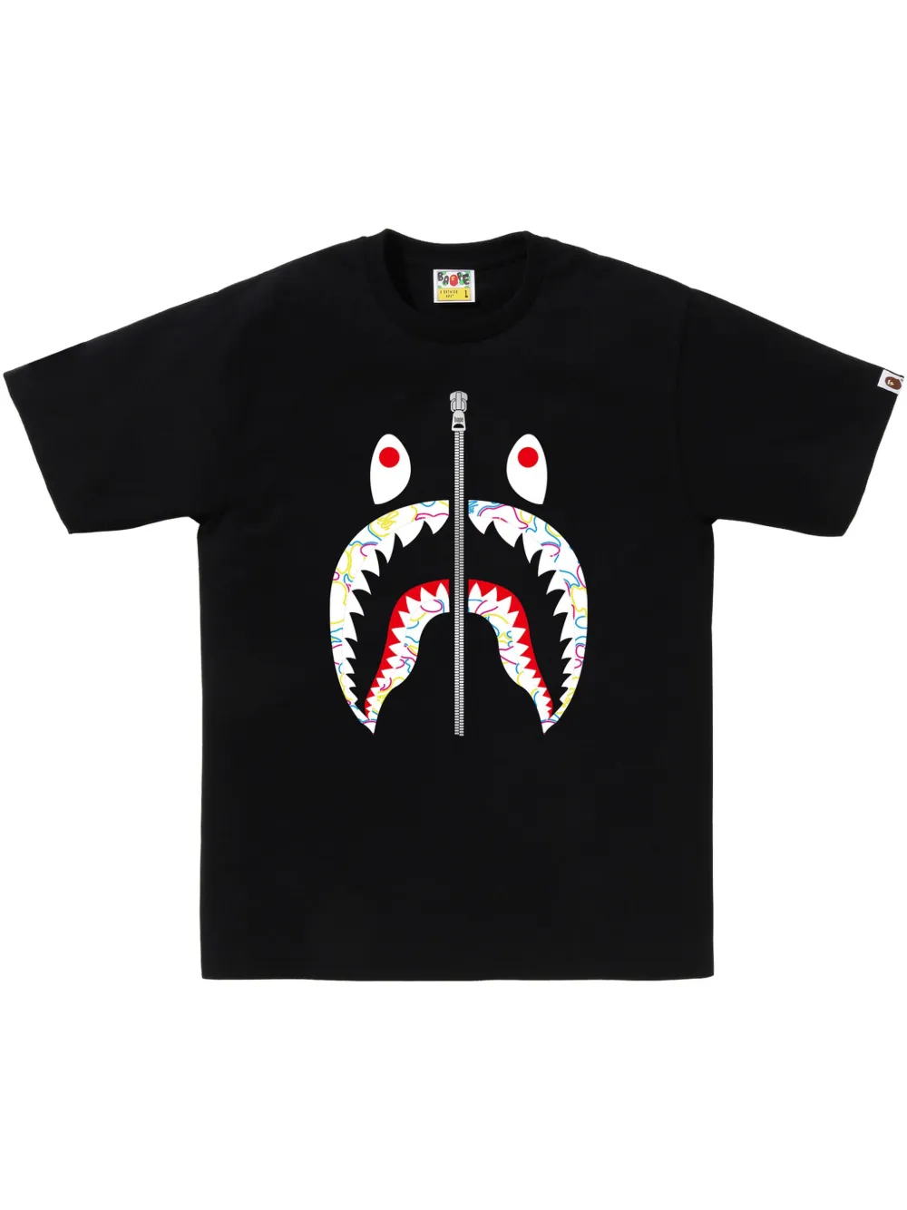 A BATHING APE T-shirt met print Zwart