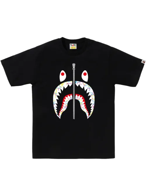 T-shirt à imprimé requin - A BATHING APE® - Modalova