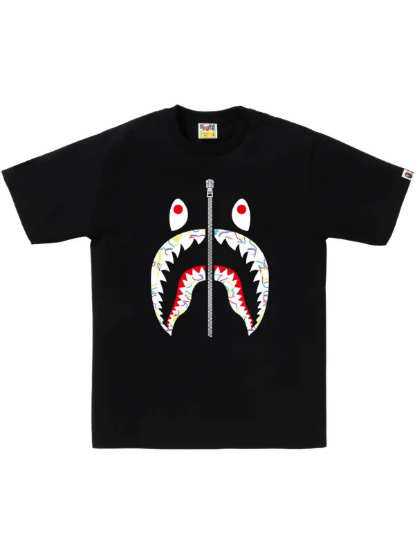 A BATHING APE® プリント Tシャツ | ブラック | FARFETCH JP