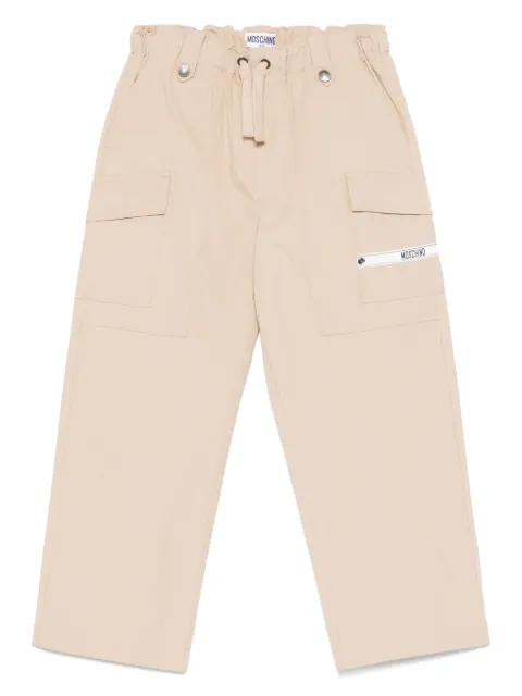 Moschino Kids Calça cargo com patch de logo
