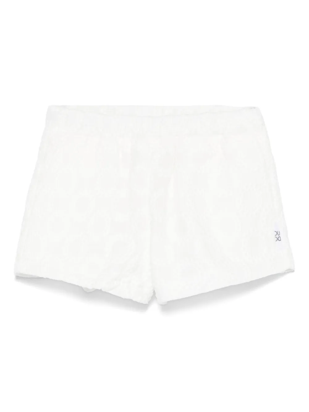 Shop Douuod Embroidered Shorts In White
