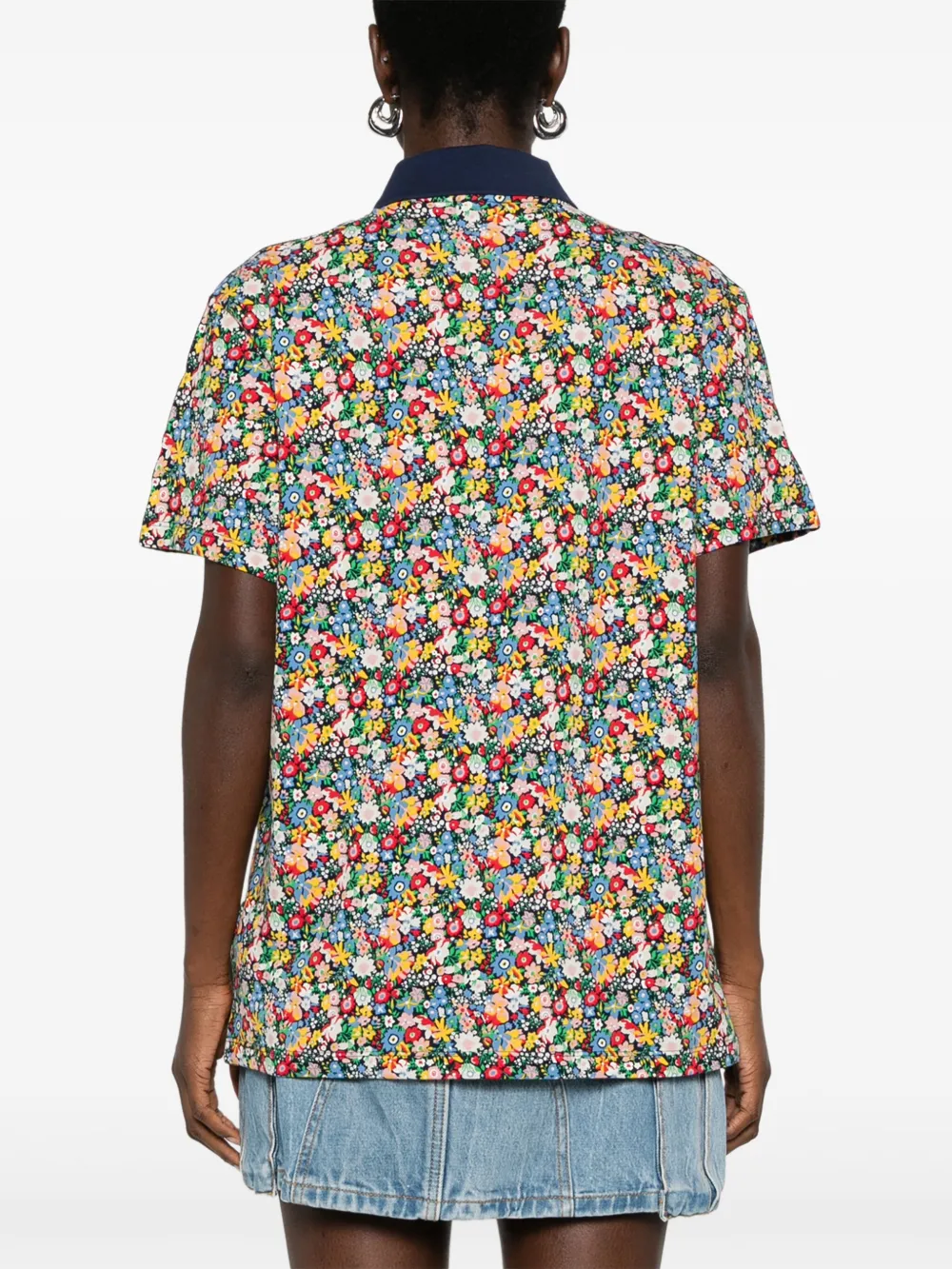 adidas x Liberty London mesh polotop Blauw