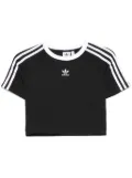 adidas 3-Stripes crop T-shirt - Black