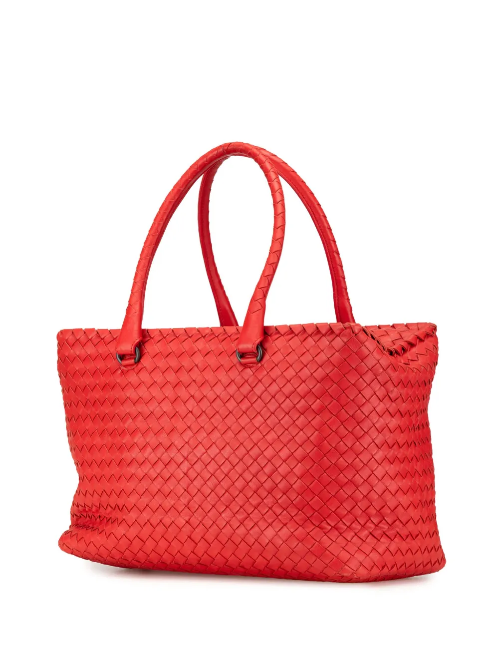 Bottega Veneta Pre-Owned 2012-2024 Nappa Intrecciato Brick shopper - Rood