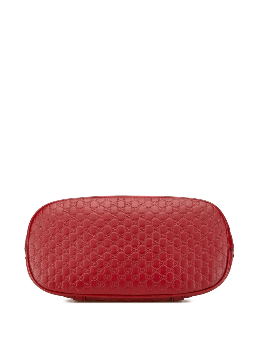 Pre-owned Gucci 2000-2015 Mini Microssima Dome Satchel In Red