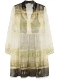 LIU JO crepe mini dress - Green