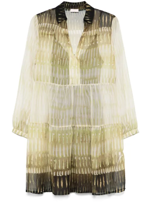 LIU JO robe courte en crêpe - Vert - LIU JO - Modalova