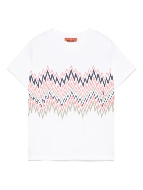 Missoni Kids تيشيرت بطبعة متعرجة
