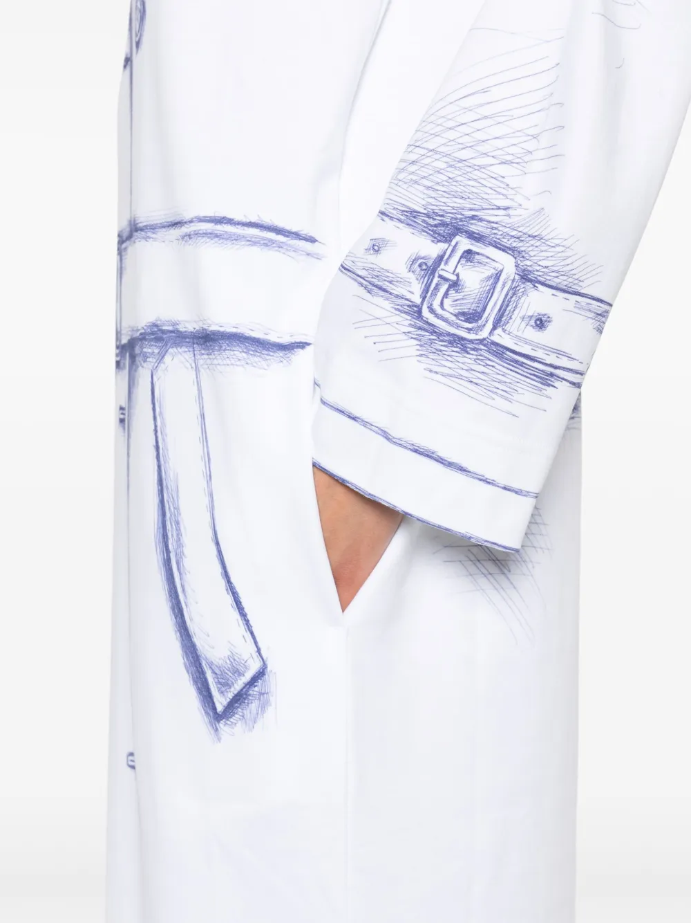 Moschino Maxi-jurk met print Wit