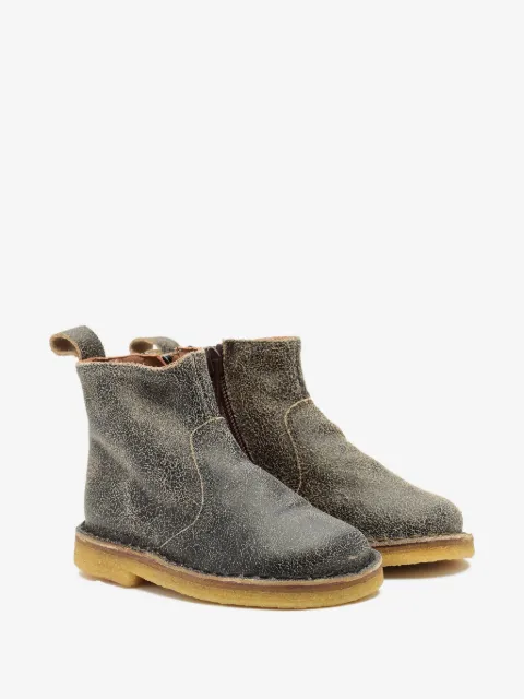Pèpè pull tab zip boots