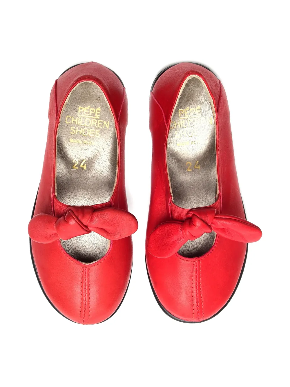 Pèpè knot-detailed ballet flats Red