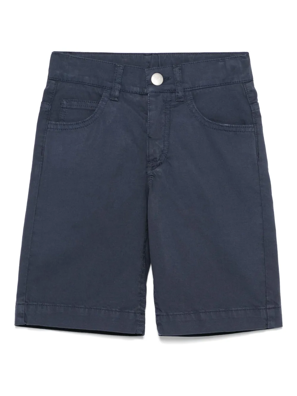 Fay Kids Shorts met logopatch Blauw