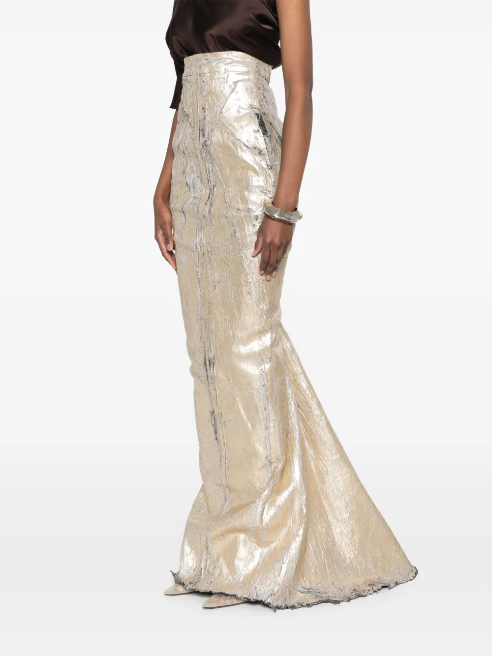Rick Owens Lido maxi-rok Goud