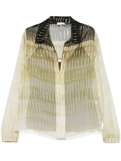 Blouse transparente imprimée - LIU JO - Modalova
