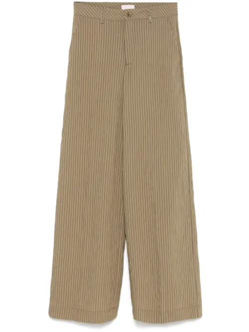 LIU JO pantalon à rayures - Vert - LIU JO - Modalova