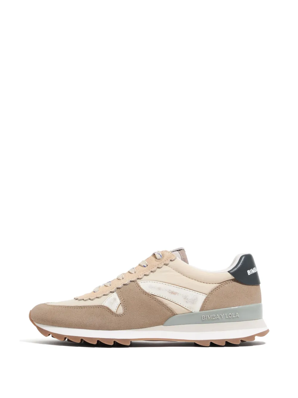 Bimba y Lola colour-block panelled sneakers Neutrals