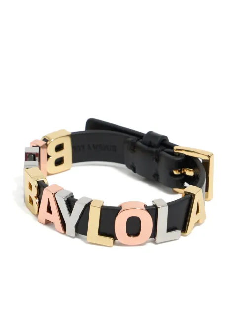 Bimba y Lola logo-lettering bracelet