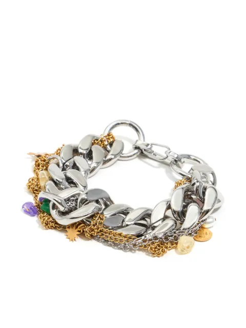 Bimba y Lola metallic-charm chain bracelet
