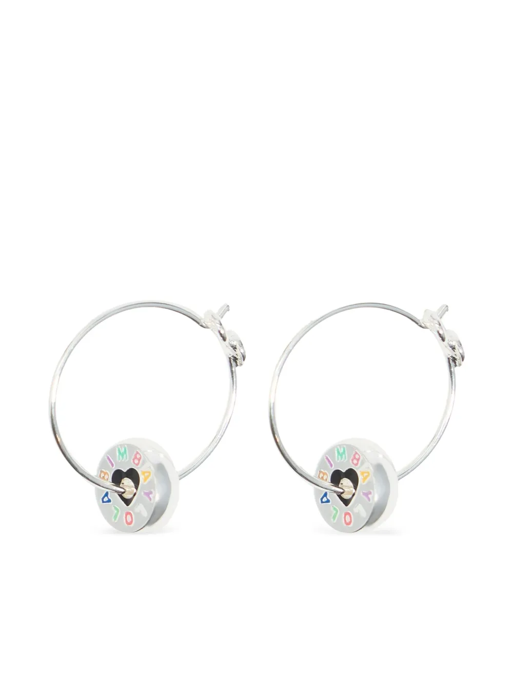 Bimba y Lola ハート フープピアス - シルバートーン Bimba y Lola ハート フープピアス - シルバートーン