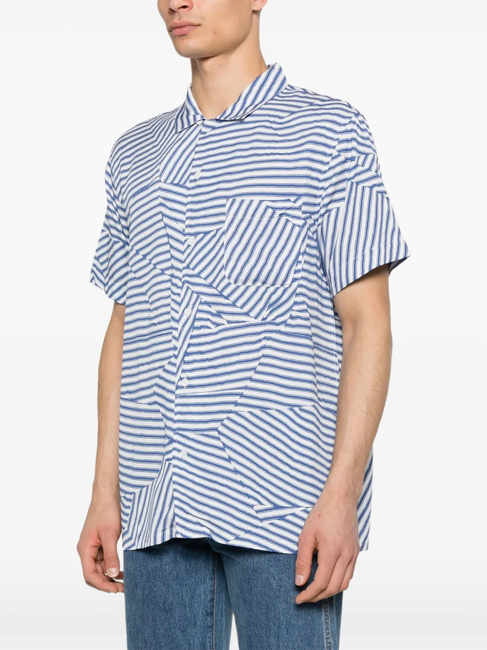 YMC Malick overhemd Blauw