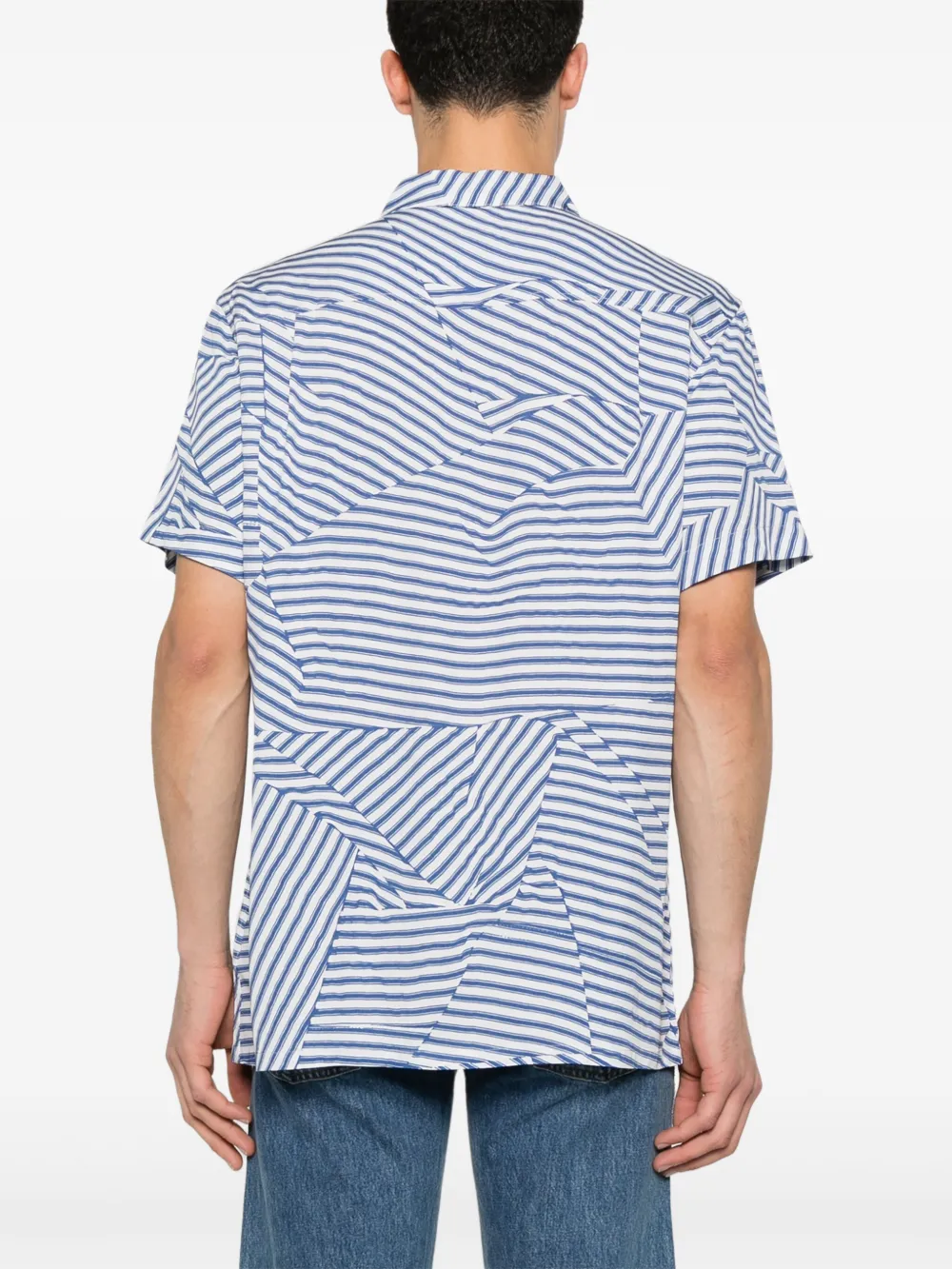 YMC Malick overhemd Blauw