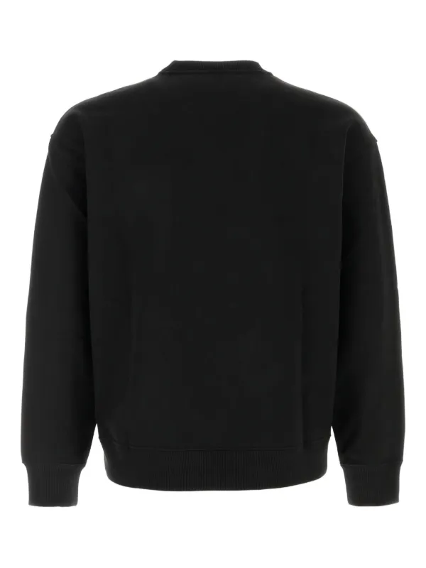 【送料&関税込】Fendi Black Cotton Sweatshirt Sweatshirt Cotton Black | Fendi