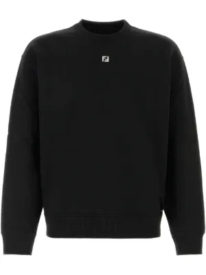 スウェット・トレーナー FENDI 'Fendi Crest' sweatshirt FENDI ブラック スウェット トレーナー