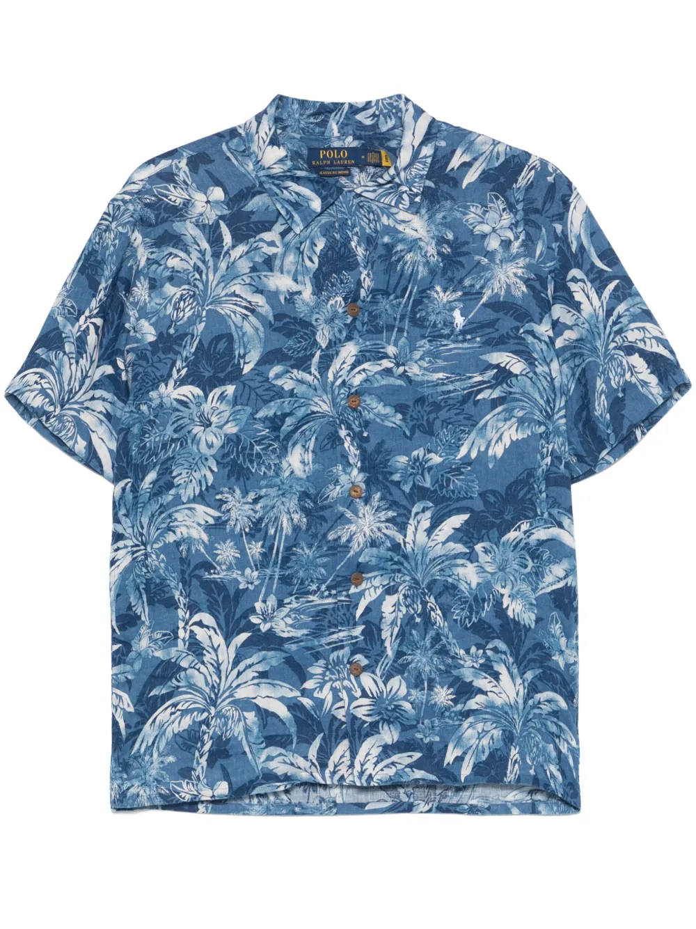 Polo Ralph Lauren palm tree-print shirt | Blue | Image 1