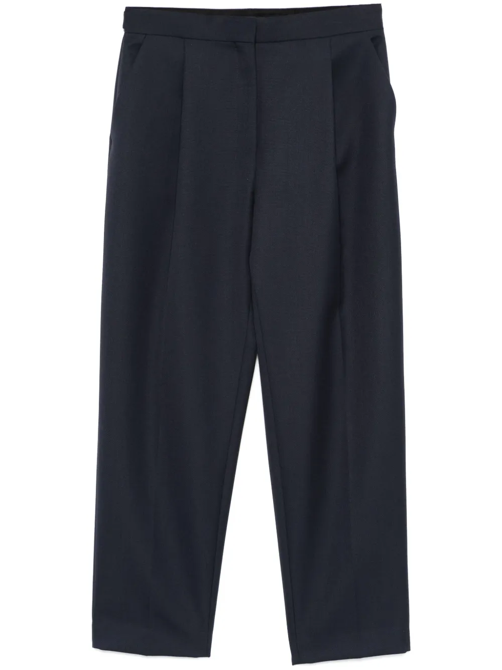 Theory Broek met geplooid detail Blauw