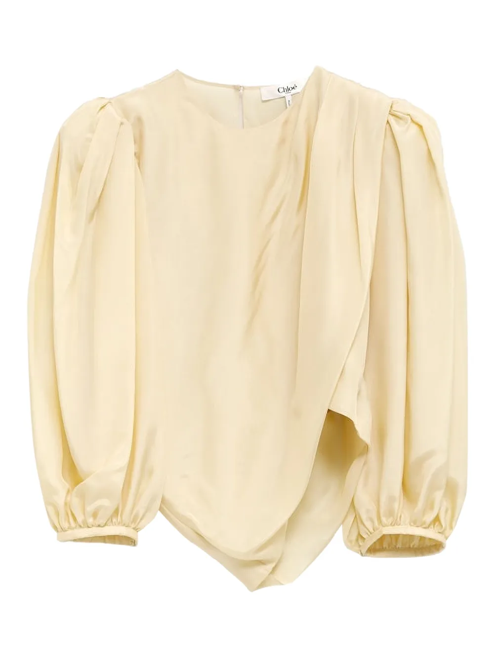 Shop Chloé Silk Blouse In Yellow