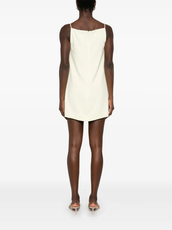 【関税&送料込】Self-Portrait Mini Dress With Floral Appliqu Self-Portrait flower-appliqué Mini Dress | Yellow | FARFETCH