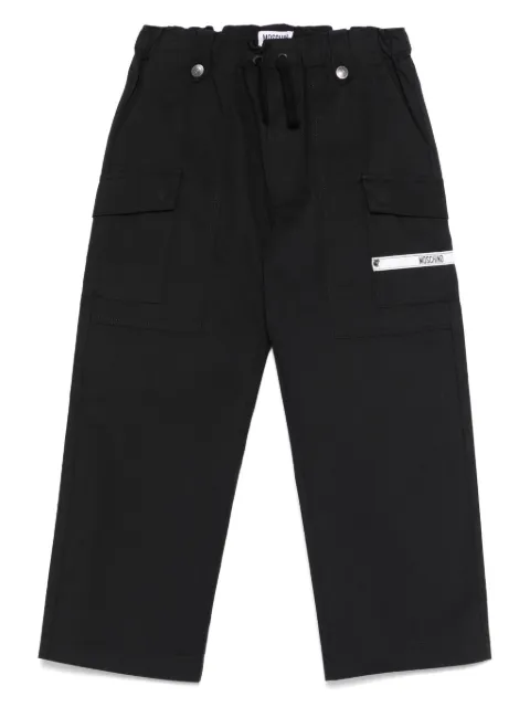 Moschino Kids Calça cargo com patch de logo