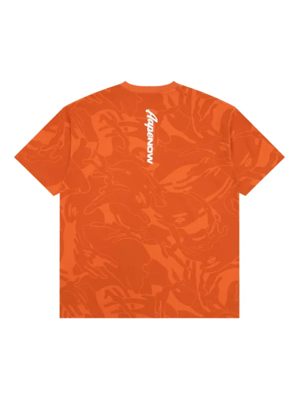 AAPE BY *A BATHING APE® カモフラージュ Tシャツ | オレンジ
