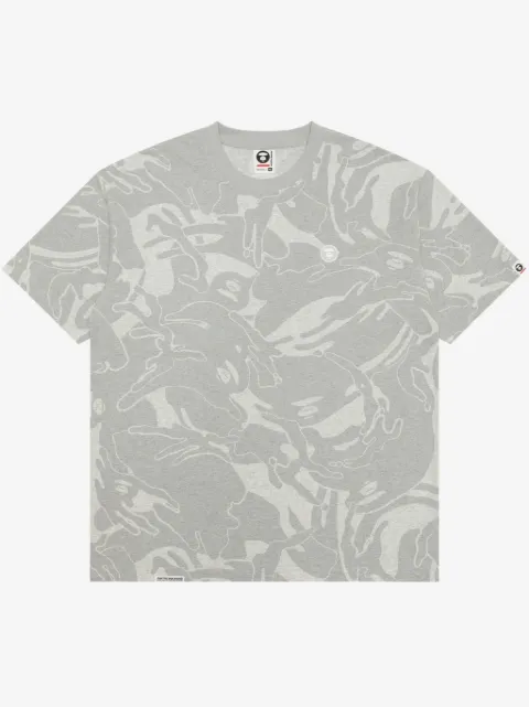 AAPE BY *A BATHING APE® playera con estampado militar