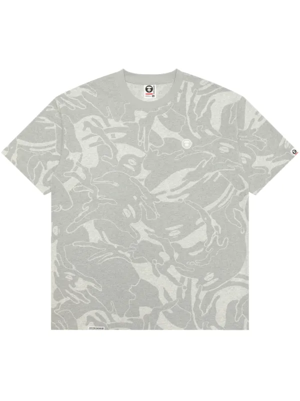 BAPE カモフラージュ Tシャツ グレー AAPE BY *A BATHING APE® カモフラージュ Tシャツ | グレー