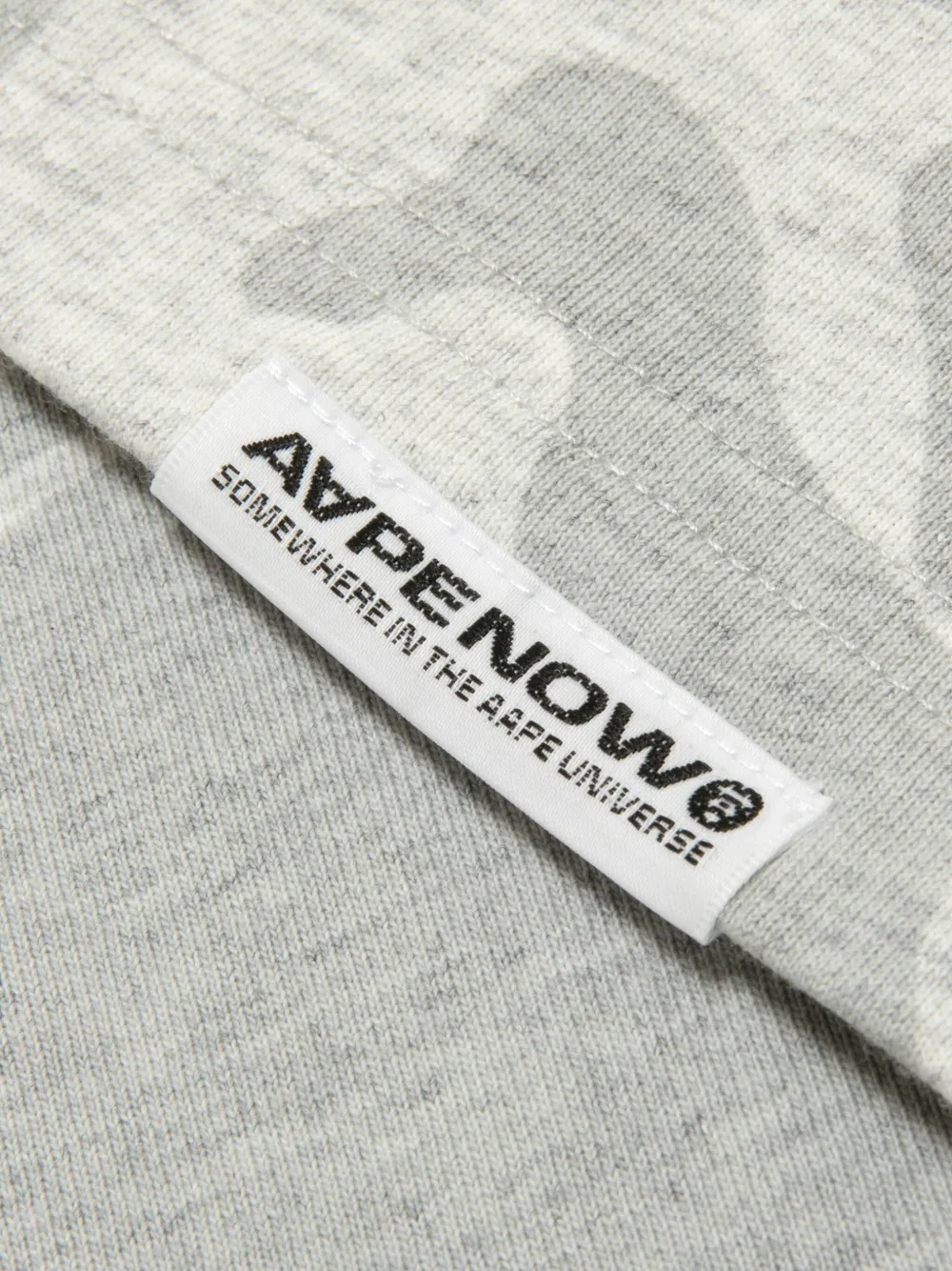 AAPE BY *A BATHING APE T-shirt met camouflageprint Grijs