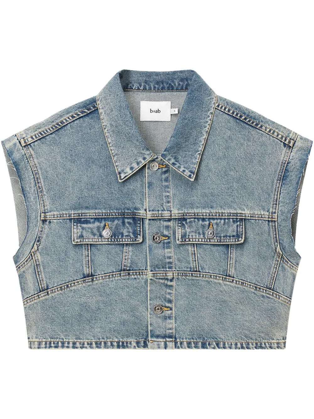 short-sleeve denim jacket