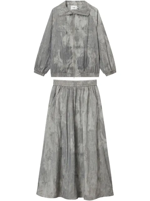 b+ab distress-finish skirt 