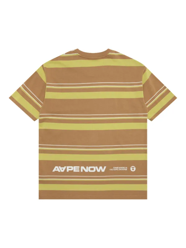 AAPE BY *A BATHING APE® ストライプ Tシャツ | ニュートラル
