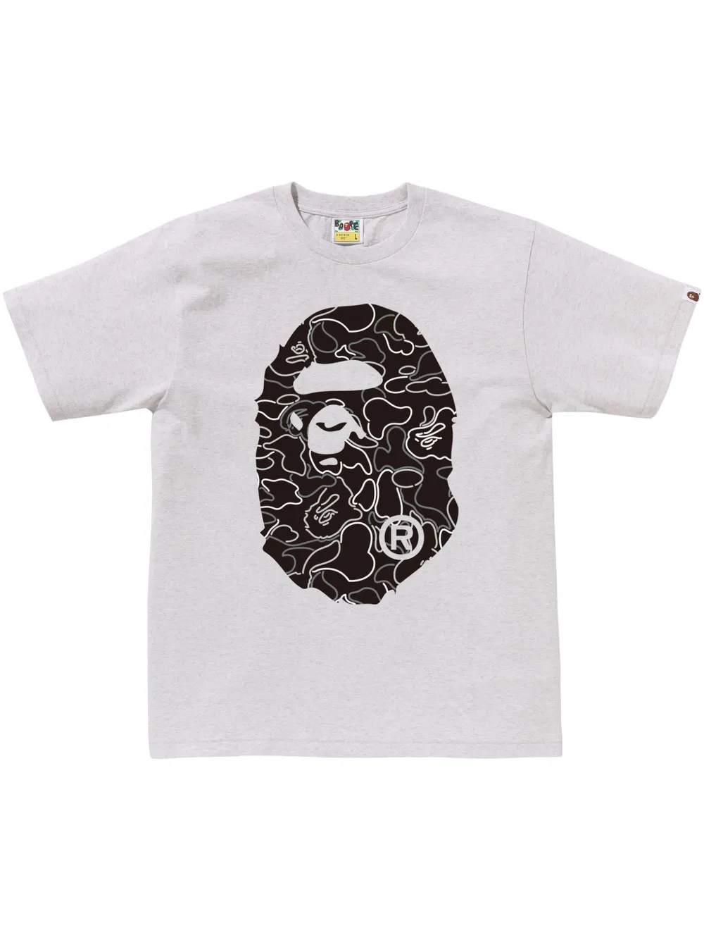 A BATHING APE Head T-shirt Grijs