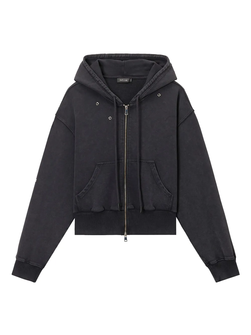 Tout a coup Hoodie met rits Zwart