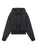 tout a coup zip-up hoodie - Black