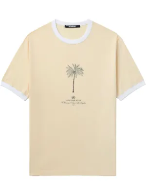 Tシャツ・カットソー JACQUEMUS Men T-shirt Beige 245JS2122011 139 Jacquemus T-shirt for Men SS25 | GIGLIO.COM
