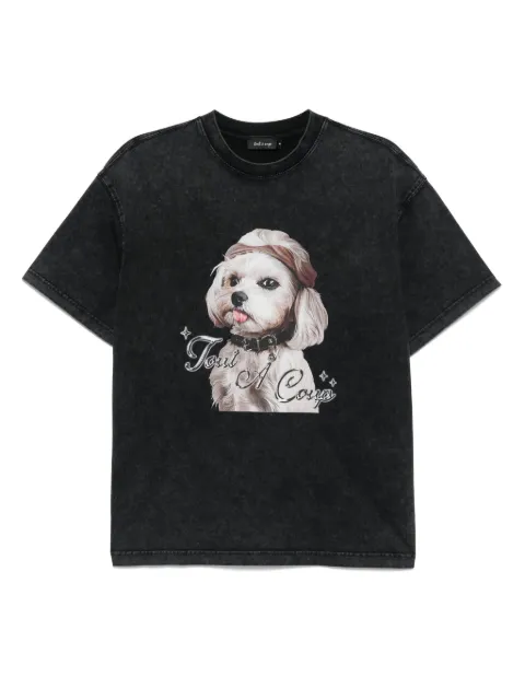 tout a coup playera con estampado gráfico