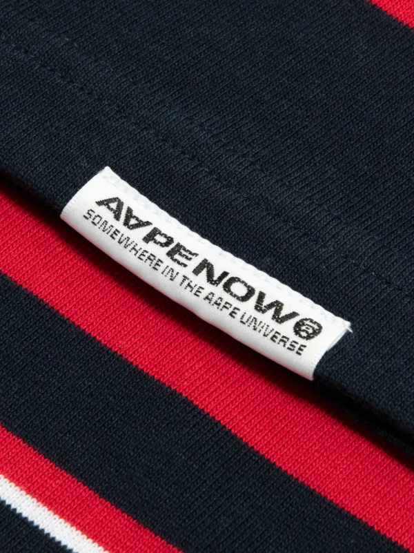 AAPE BY *A BATHING APE® ストライプ Tシャツ | ブラック | FARFETCH JP