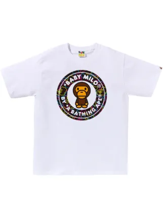 A BATHING APE® Baby Milo T-shirt | White | FARFETCH CA